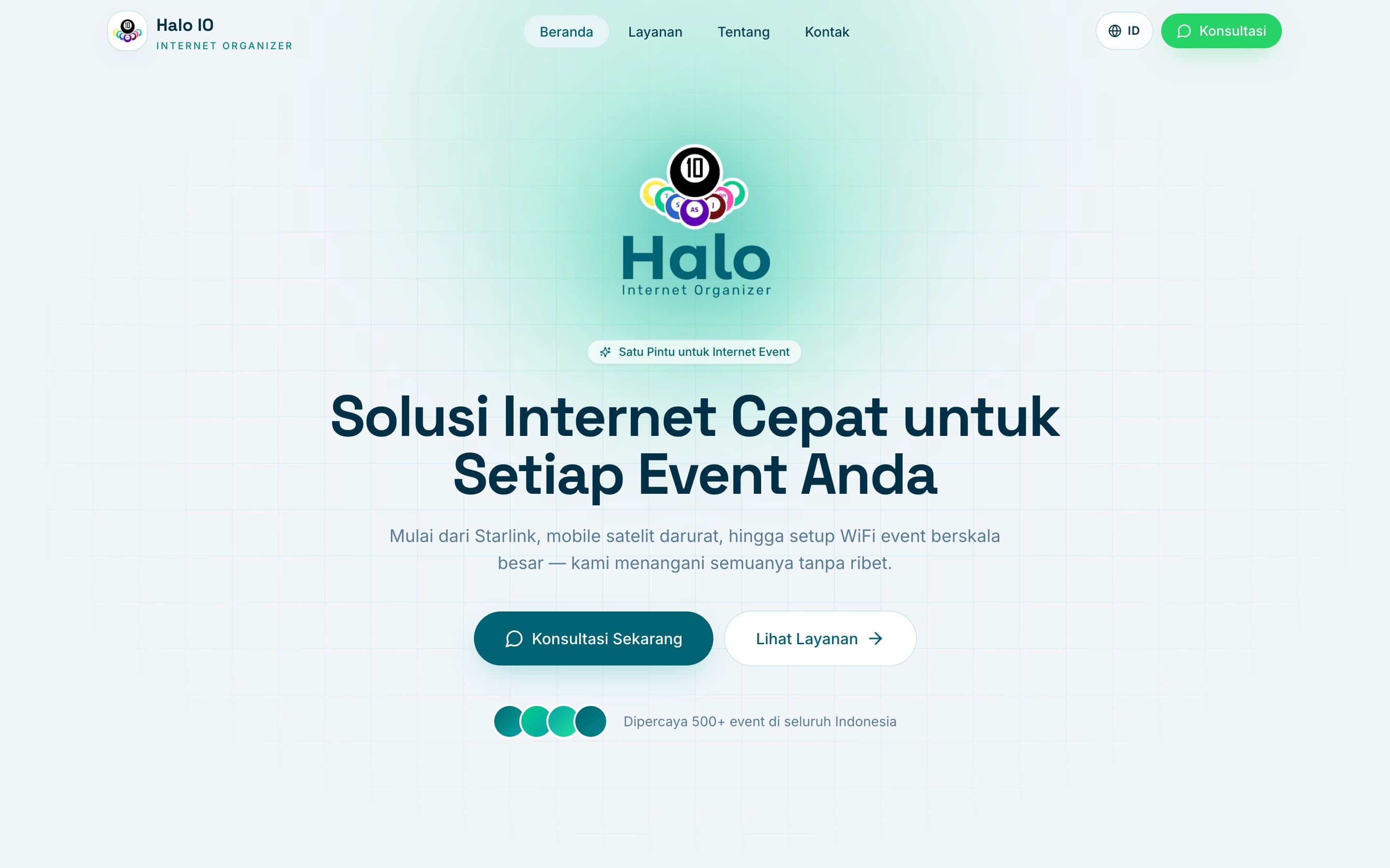 Halo Internet Organizer — Event Internet Services